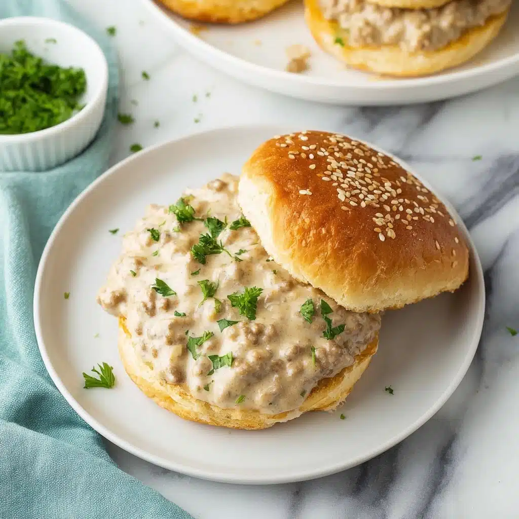 Chicken Alfredo Sloppy Joes Recipe - Recipe Image