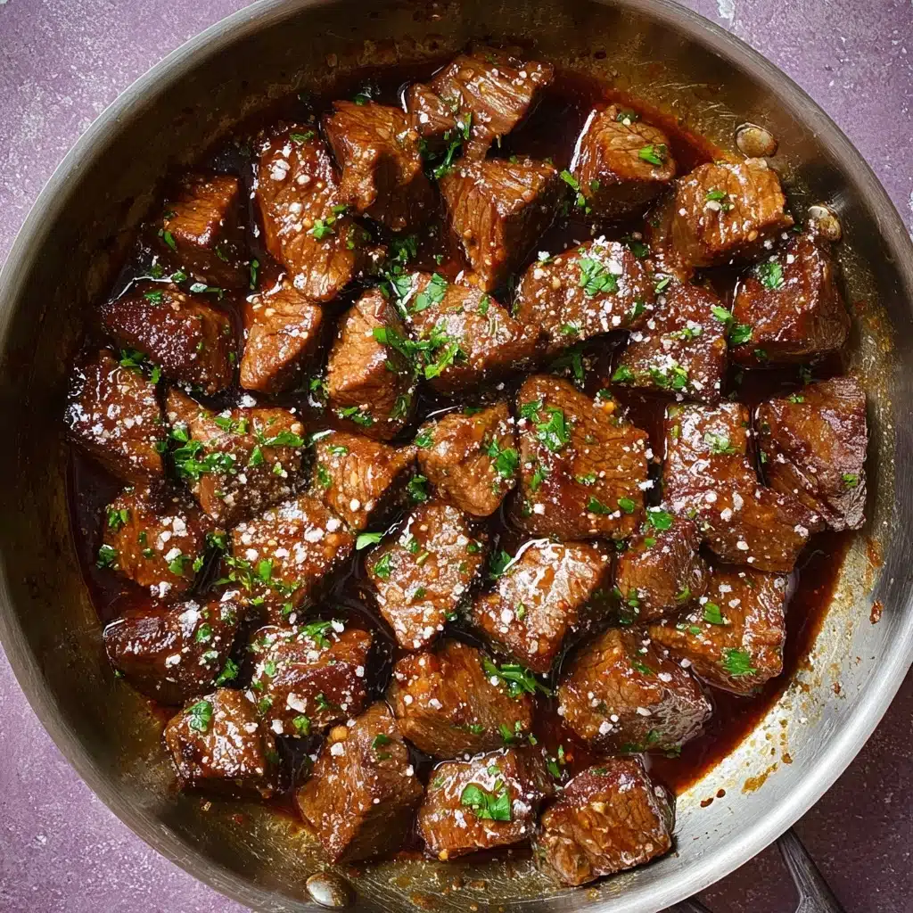 GARLIC BUTTER STEAK BITES Recipe - Recipe Image