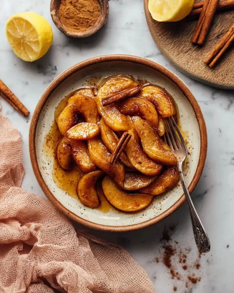 Caramelized Cinnamon-Spiced Pears (8 Minutes!) Recipe