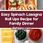 Spinach Lasagna Roll Ups Recipe