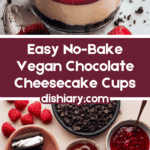 No-Bake Vegan Chocolate Cheesecake Cups (5 Minutes!) Recipe