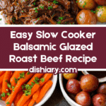 Slow Cooker Balsamic Glazed Roast Beef Recipe