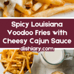Transfer the seasoned fries onto a warmed serving platter Recipe