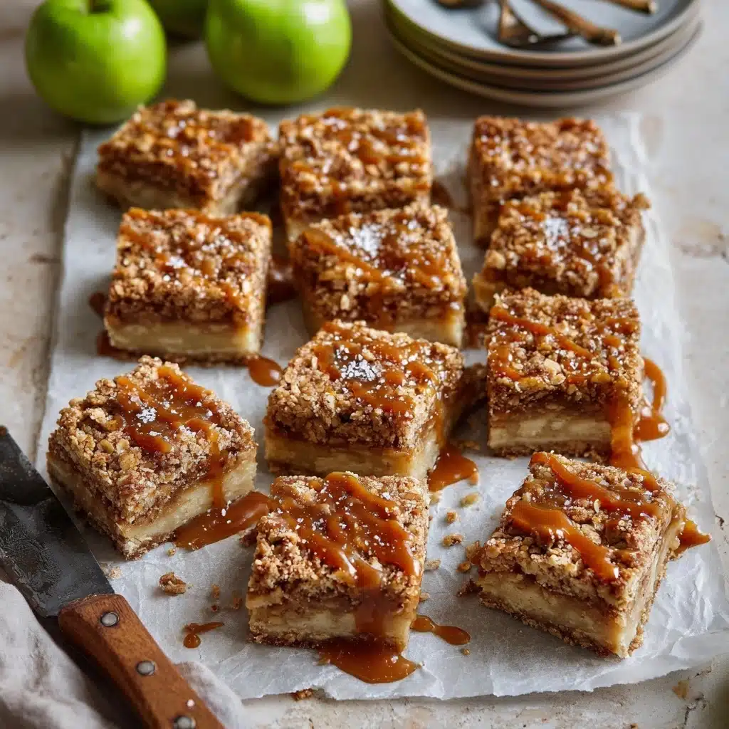 Salted Caramel Apple Cheesecake Bars Recipe - Recipe Image