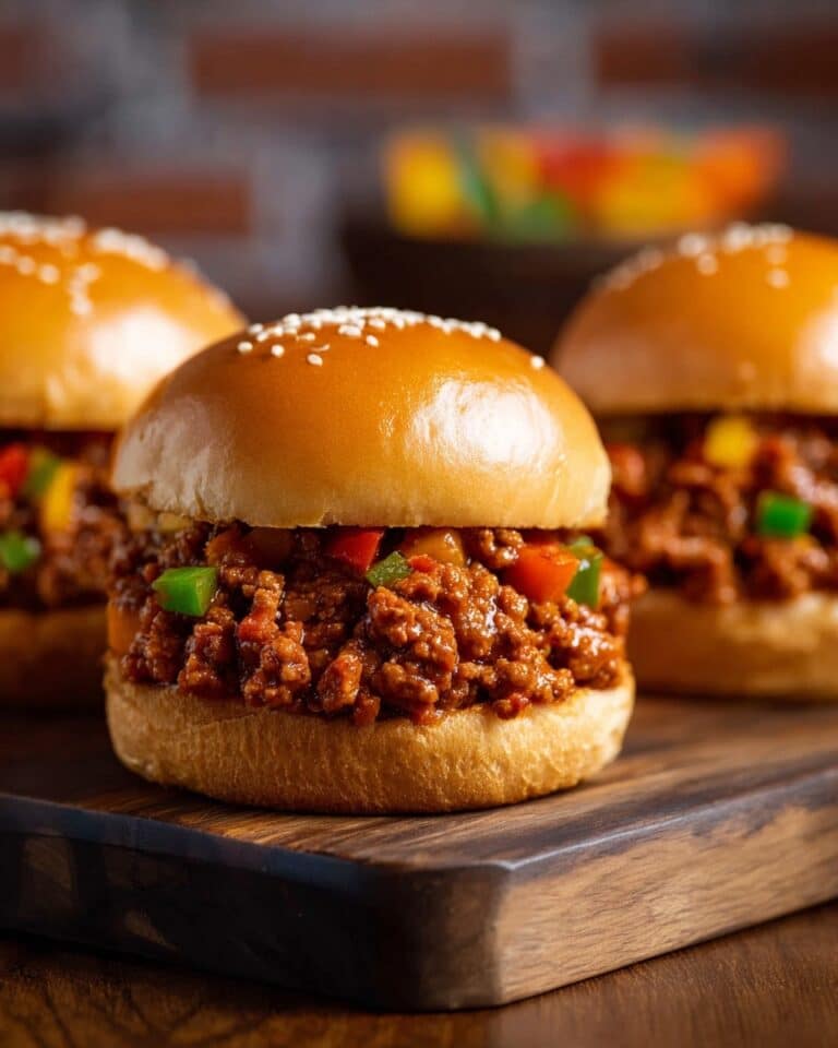 Cajun Chicken Sloppy Joes with Spicy Tomato Sauce on Toasted Buns Recipe