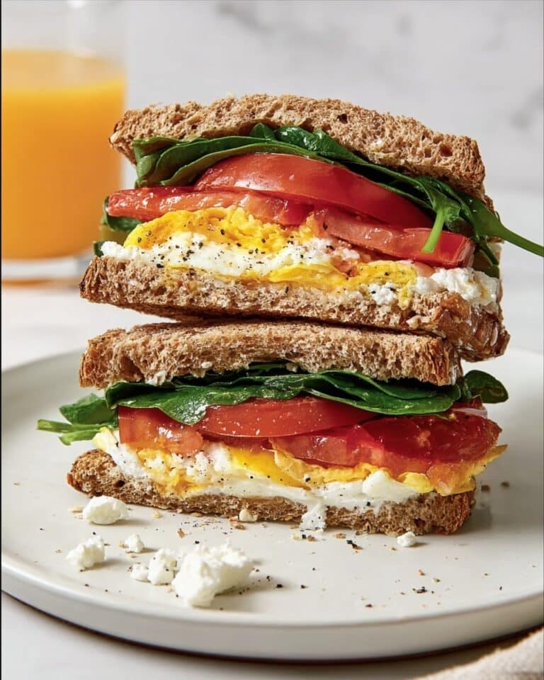 Mediterranean Breakfast Sandwich Recipe