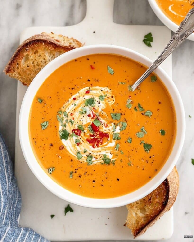 Roasted Red Pepper Gouda Soup Recipe