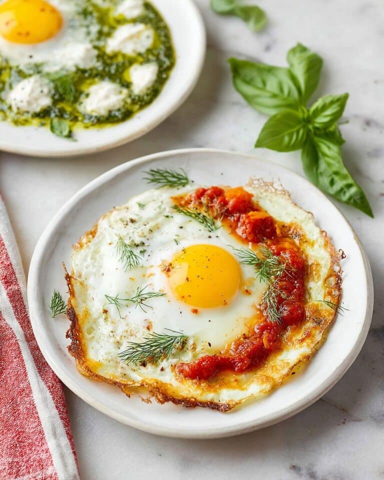 Crispy Fried Feta & Eggs – 2 Ways Recipe