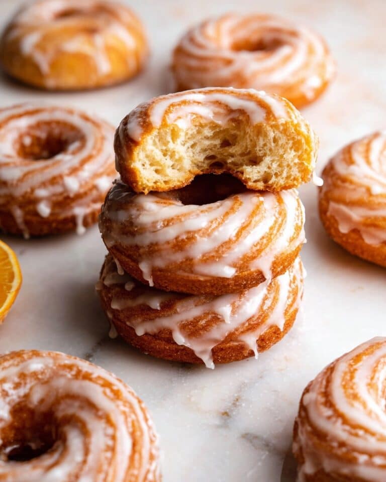 French Cruller Doughnuts with Sweet Glaze Recipe