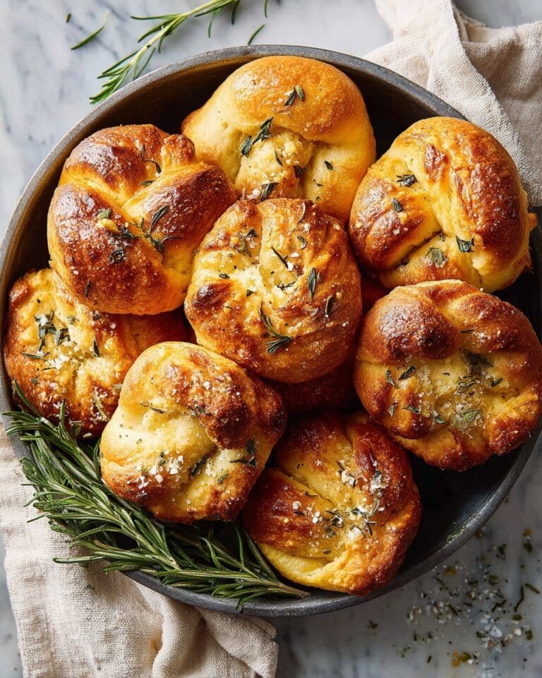 Easy Garlic Rosemary Focaccia Muffins Recipe