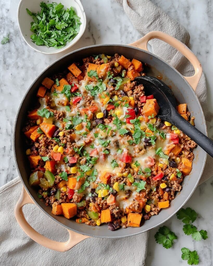 Ground Turkey Sweet Potato Skillet Recipe