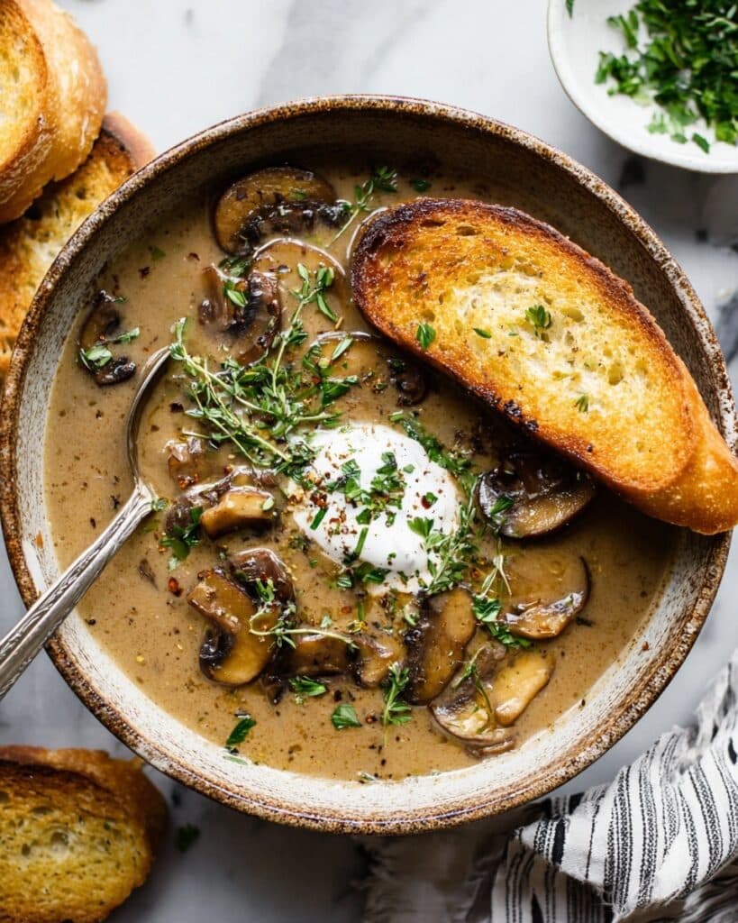 Hungarian Mushroom Soup Recipe