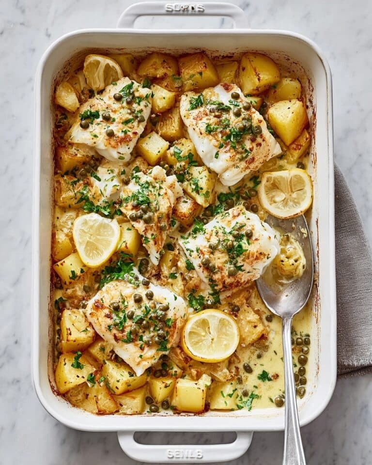 Cod & Potatoes in Rosemary Cream Sauce Recipe
