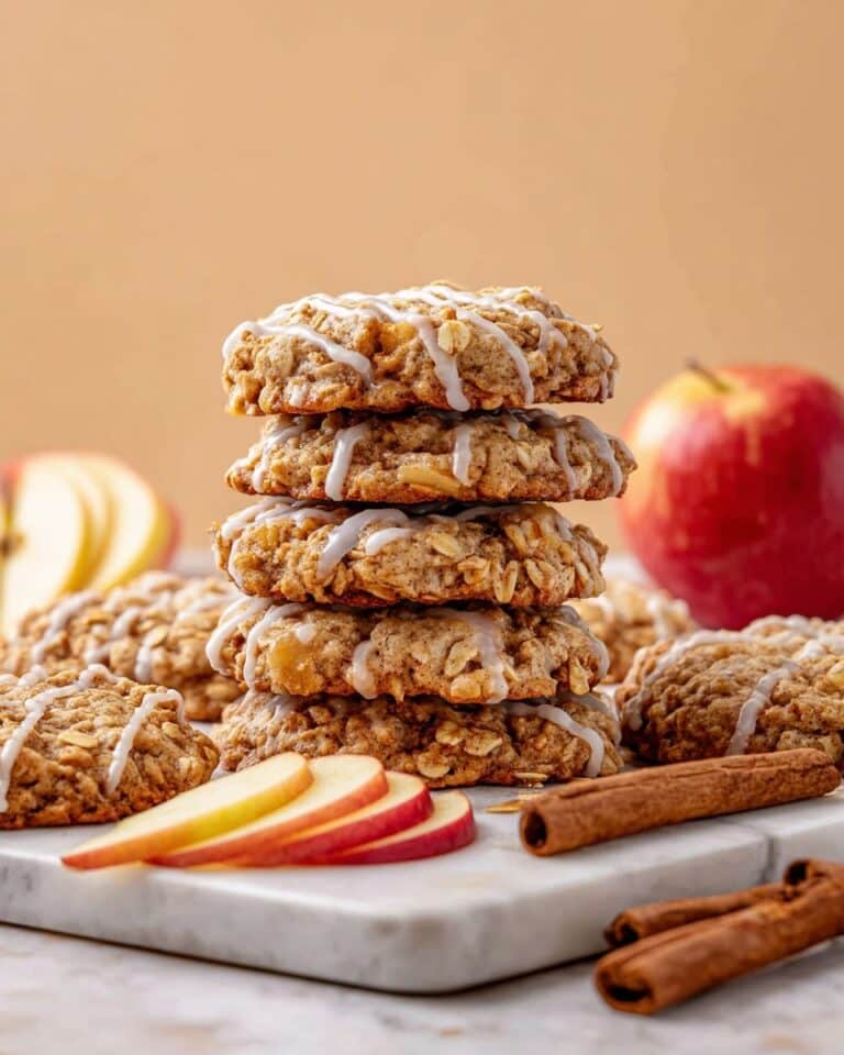 Apple Spiced Oatmeal Cookies with Cinnamon Glaze (Gluten-Free & Dairy-Free) Recipe