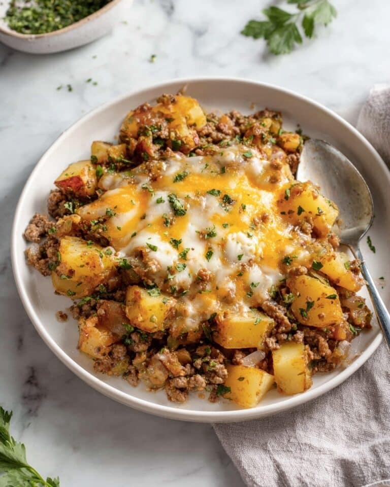 Cheesy Ground Beef and Potatoes Recipe