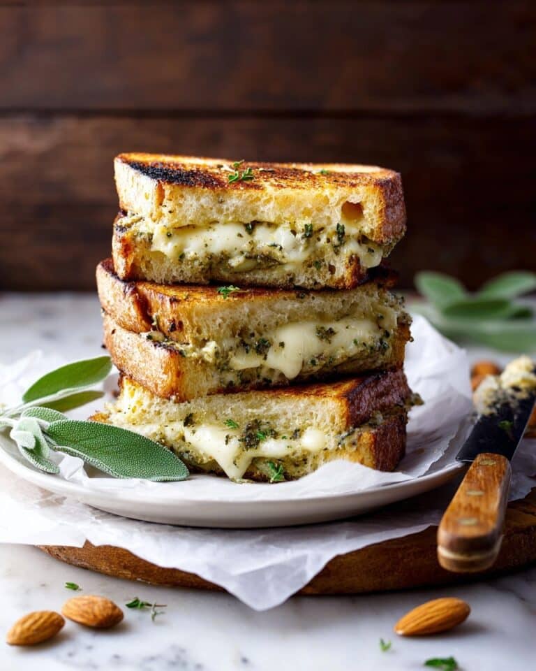 Almond-Sage Pesto Grilled Cheese Sandwich Recipe