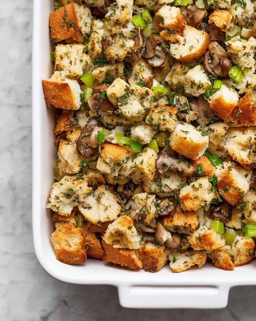 Best Ever Sourdough Mushroom Stuffing Recipe