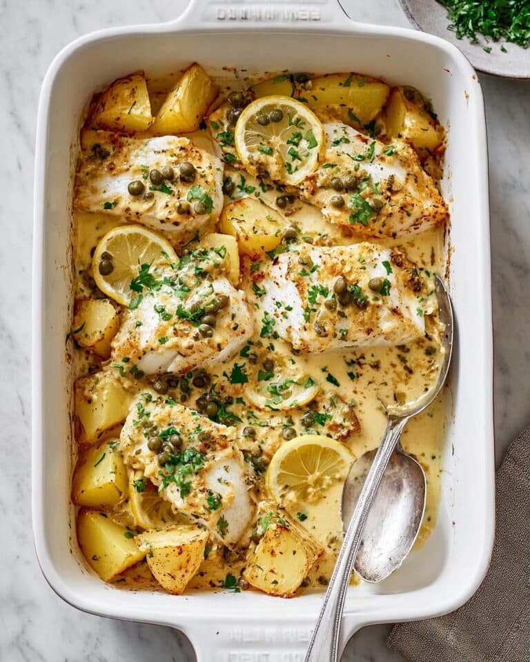 Cod & Potatoes in Rosemary Cream Sauce Recipe