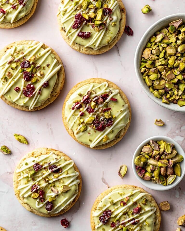 Chewy Pistachio Cranberry Cookies Recipe