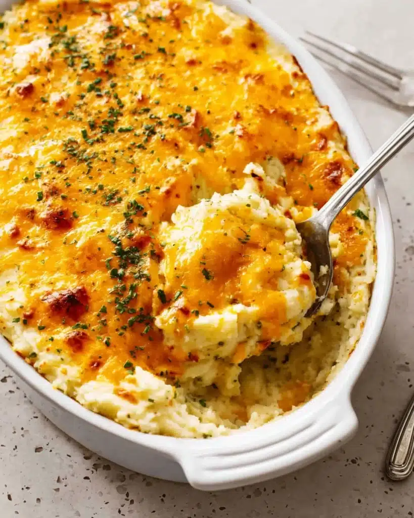 Cheesy Chicken and Cauliflower Rice Casserole Recipe