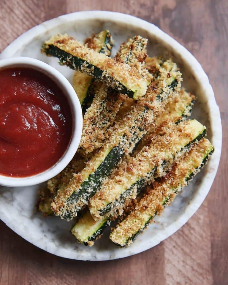 Crispy Baked Parmesan Zucchini Fries Recipe