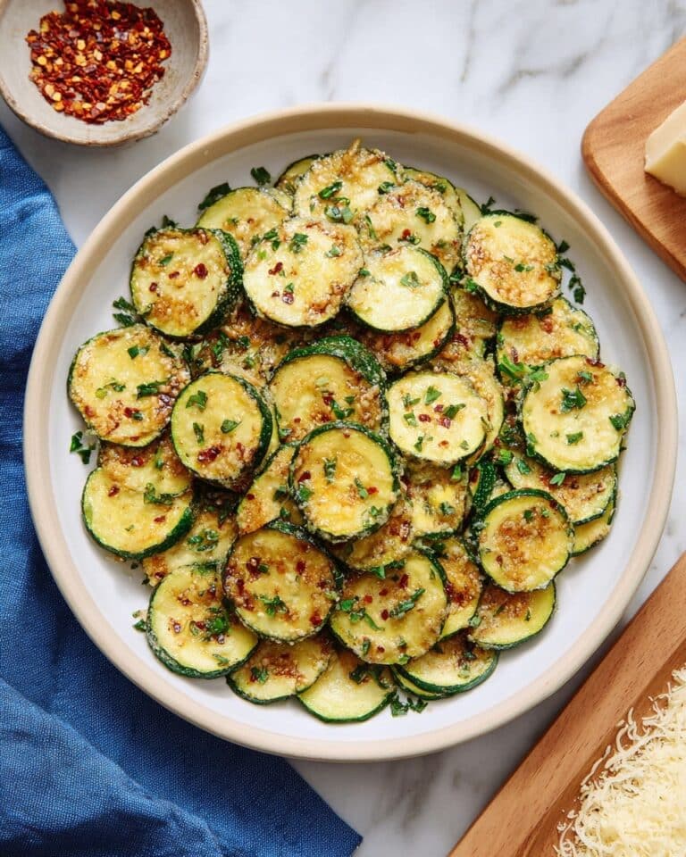 Easy Roasted Zucchini with Parmesan Recipe