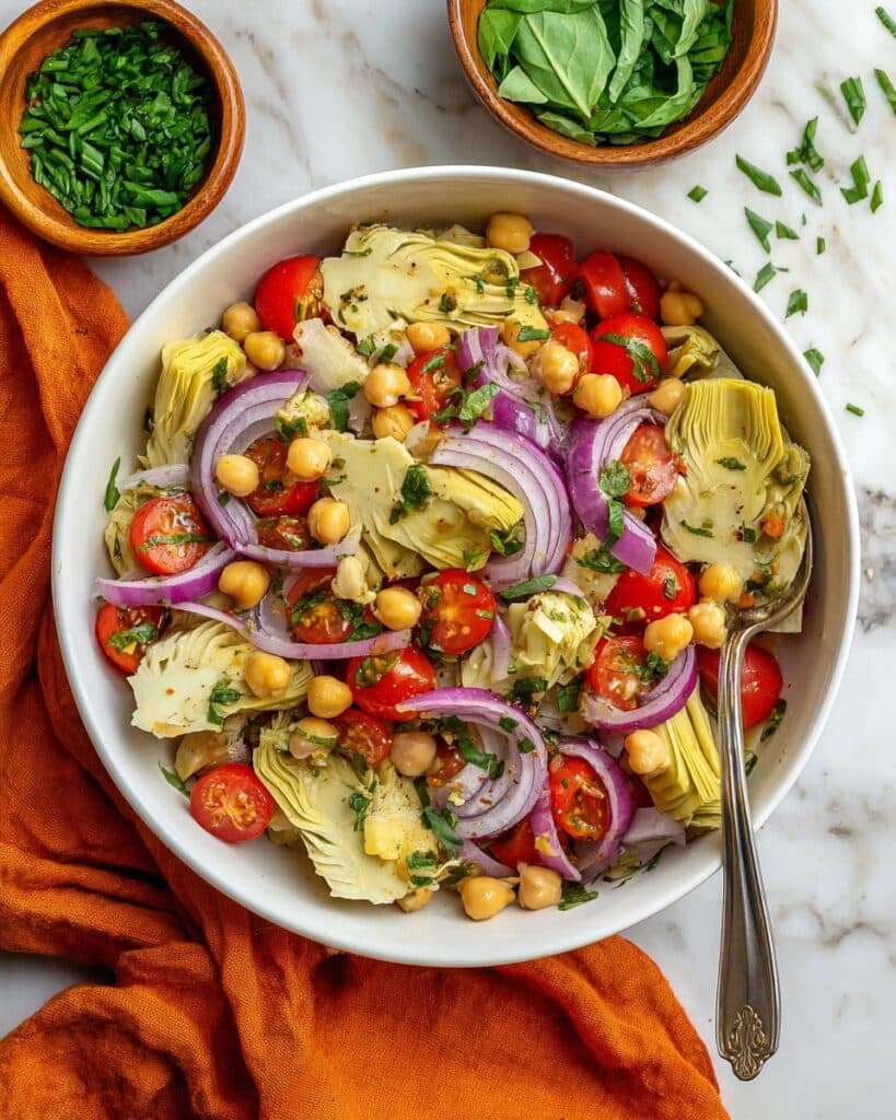 Tuscan Artichoke Tomato Salad Recipe