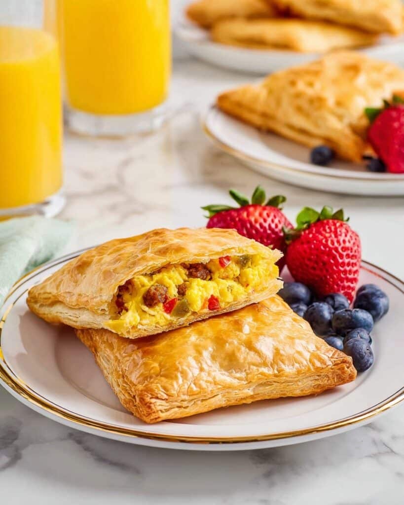 Homemade Breakfast Hot Pockets with Sausage, Egg, and Cheese Recipe