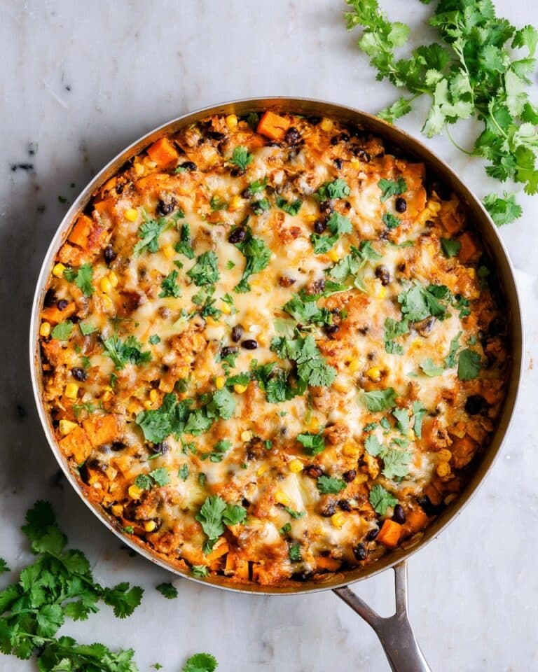 Creamy Chicken Enchilada Skillet with Cottage Cheese Recipe