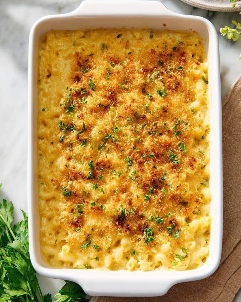 Baked Macaroni and Cheese with Sharp Cheddar and Gruyere Recipe