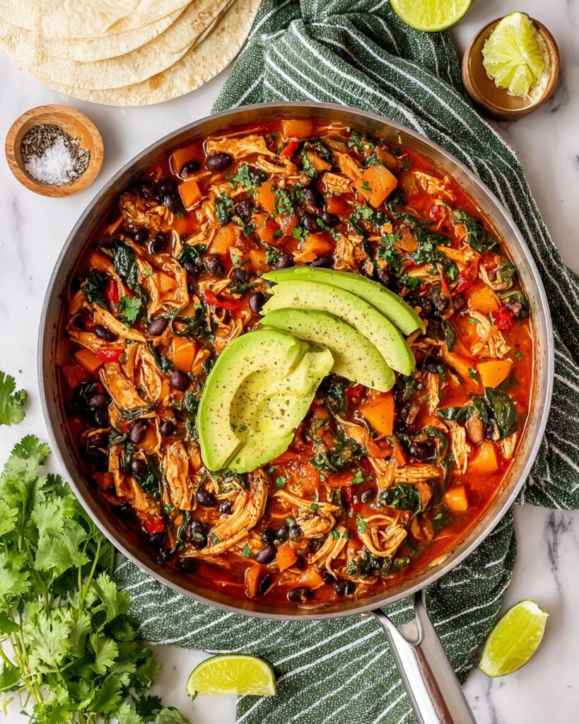 One Pan Chicken Enchilada Skillet Recipe