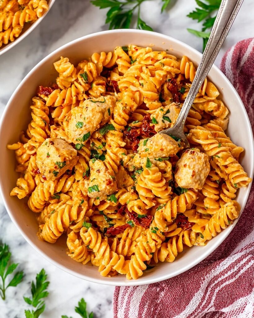 Creamy Sun-Dried Tomato Chicken Pasta Recipe