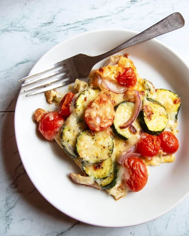 Mediterranean Chicken Zucchini Bake Recipe