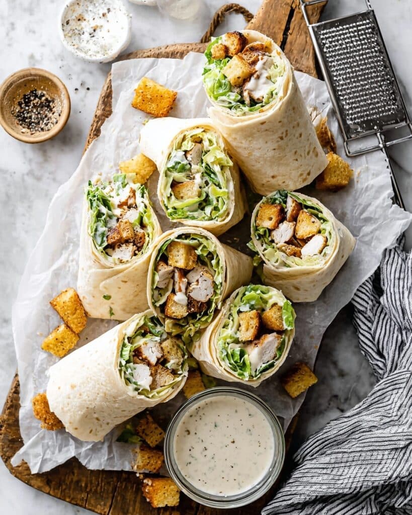 Chicken Caesar Wraps Recipe