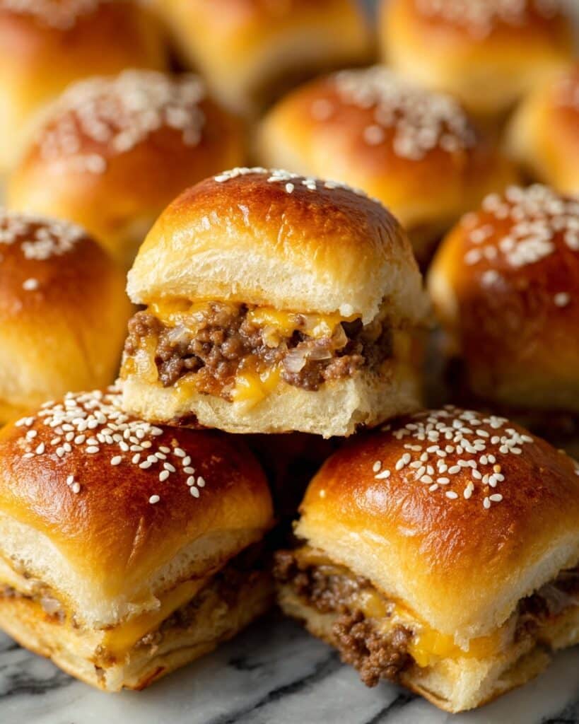 Cheeseburger Sliders with Homemade Burger Sauce Recipe