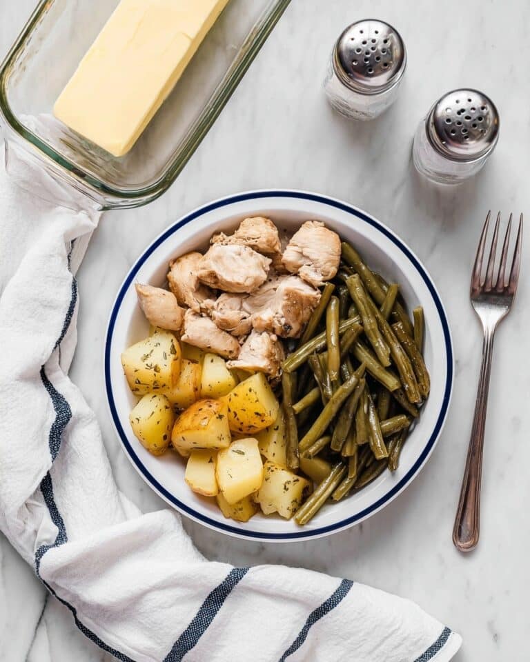 Easy One Pan Green Bean, Chicken & Potato Dinner Recipe
