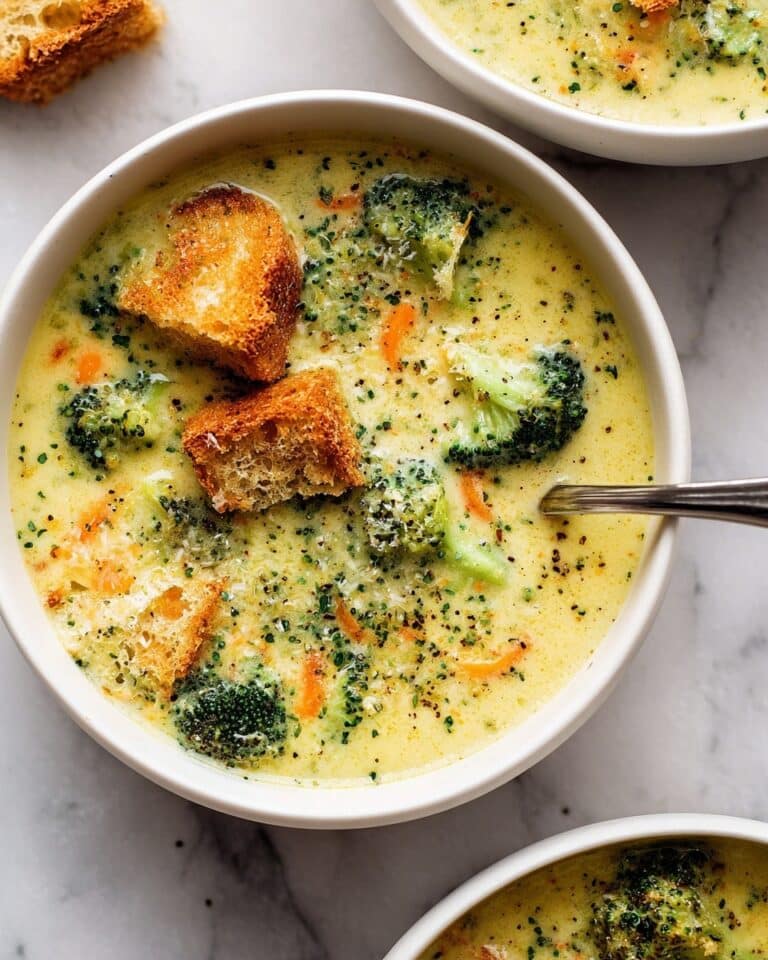 Creamy Broccoli Cheddar Soup Recipe