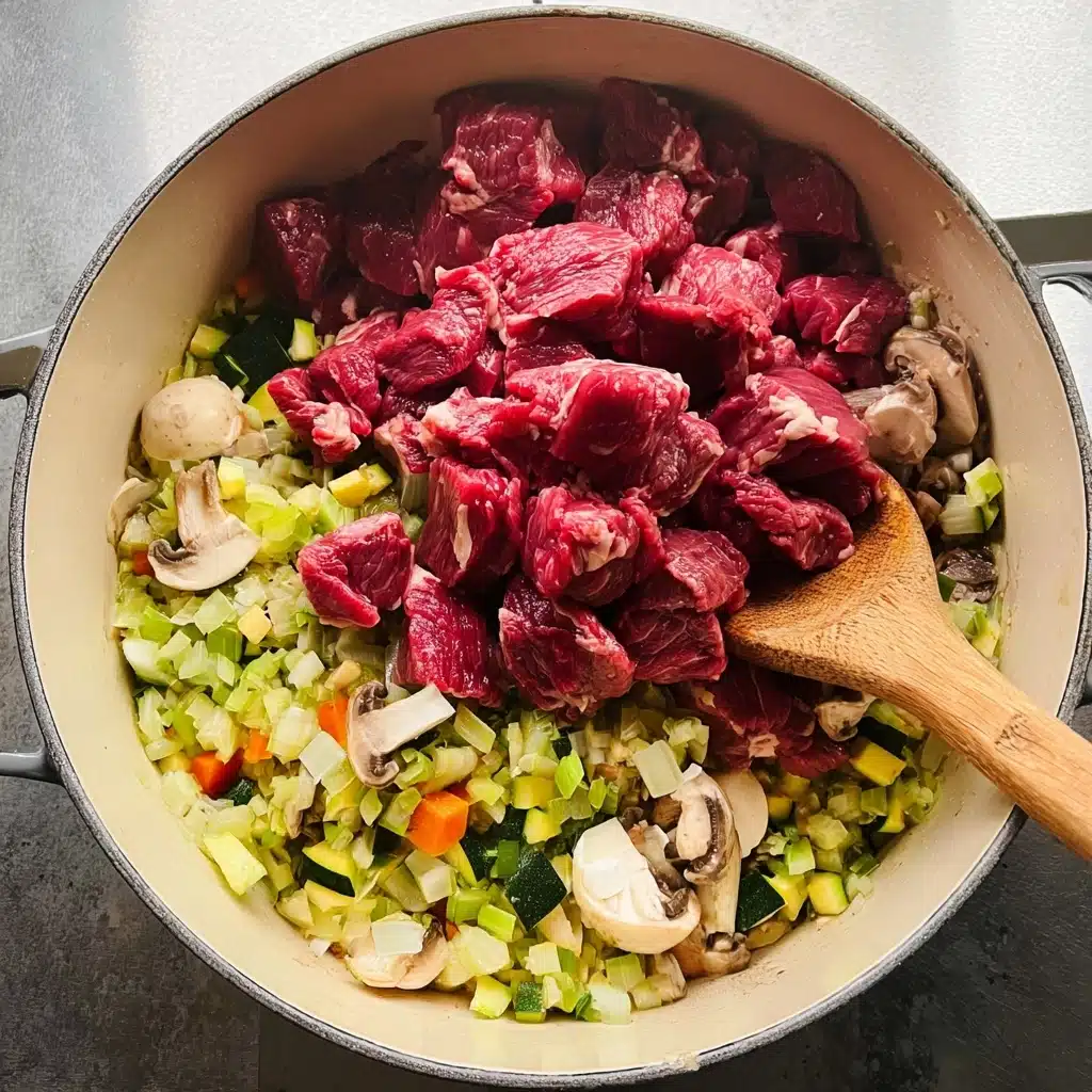 Chunky beef and mushroom pie Recipe - Recipe Image