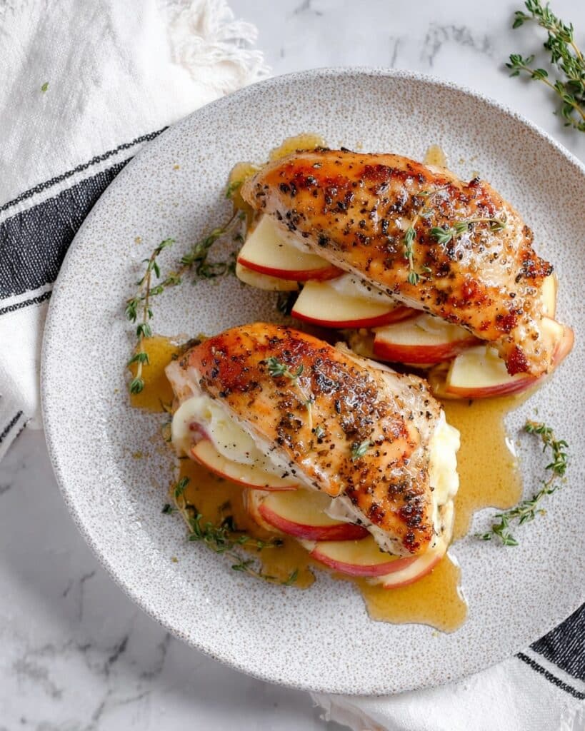 Apple and Brie Stuffed Chicken Breast with Maple Glaze Recipe