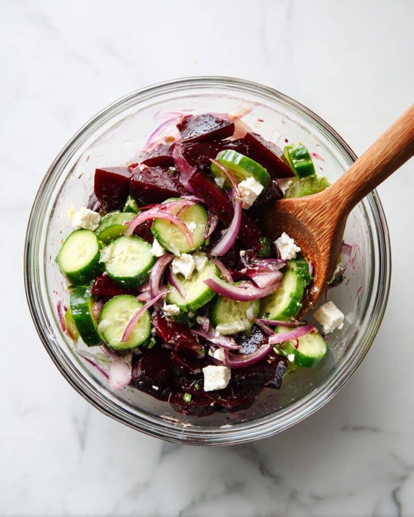 Cucumber Beet Salad with Feta Cheese Recipe