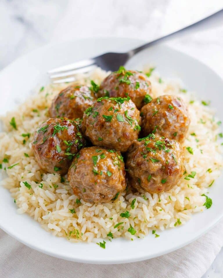 Honey Garlic Baked Turkey Meatballs Recipe