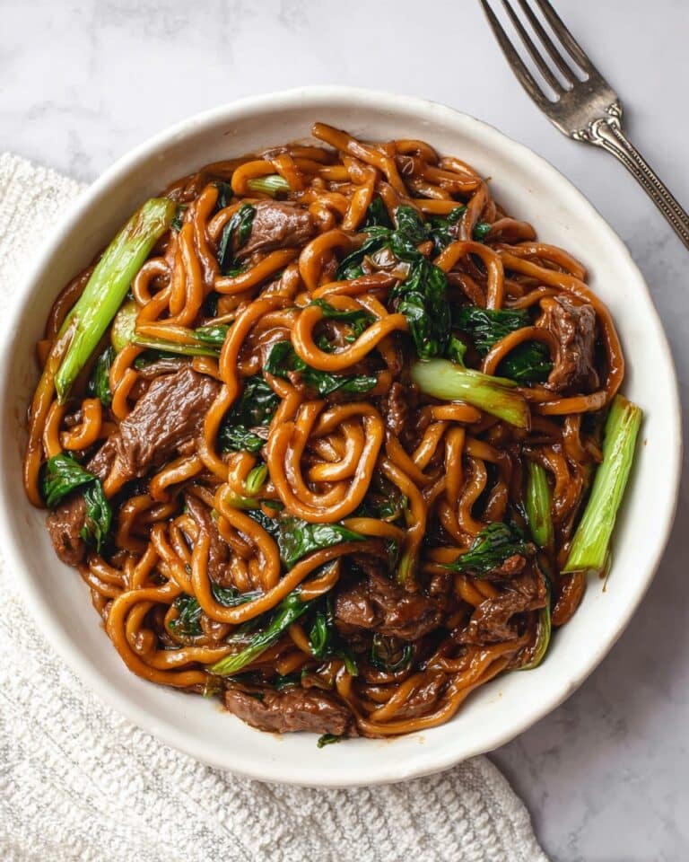 Easy 20-Minute Black Pepper Beef Udon Recipe