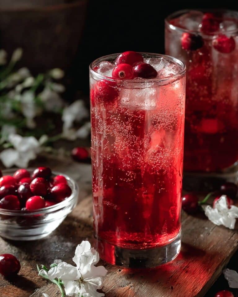 Sparkling Cranberry Mocktail Recipe