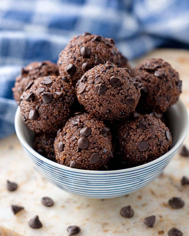 No-Bake Cottage Cheese Brownie Batter Protein Bites Recipe