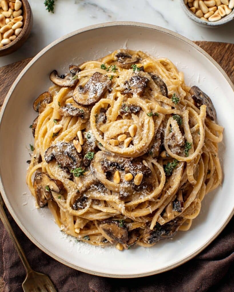 Caramelized Leek and Mushroom Gruyere Pasta Recipe