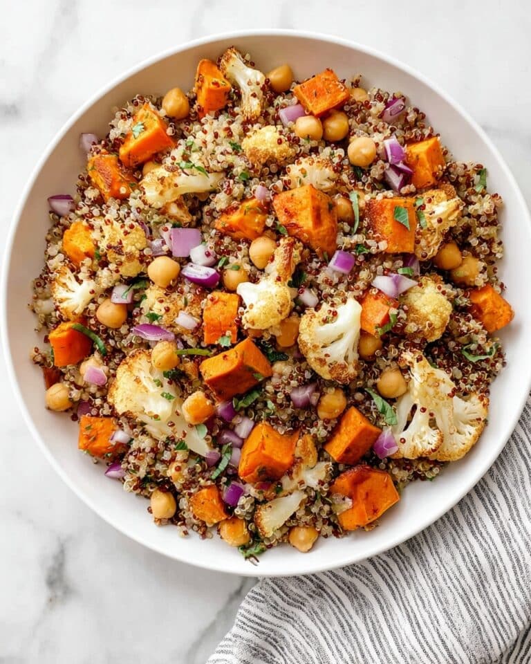 Roasted Butternut Squash & Cauliflower Quinoa with Moroccan Spices Recipe