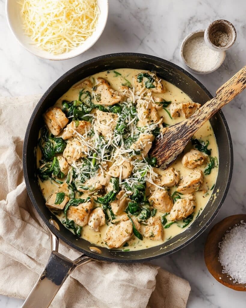 Creamy Garlic Chicken with Spinach Recipe