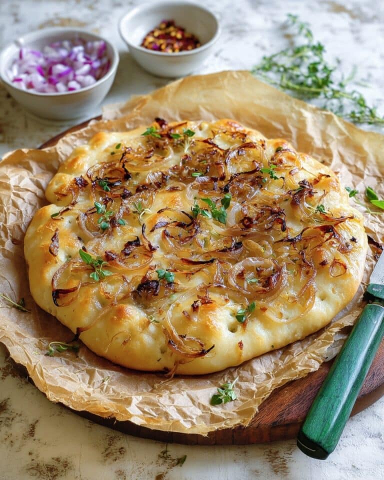 Focaccia with Caramelized Onions and Thyme Recipe