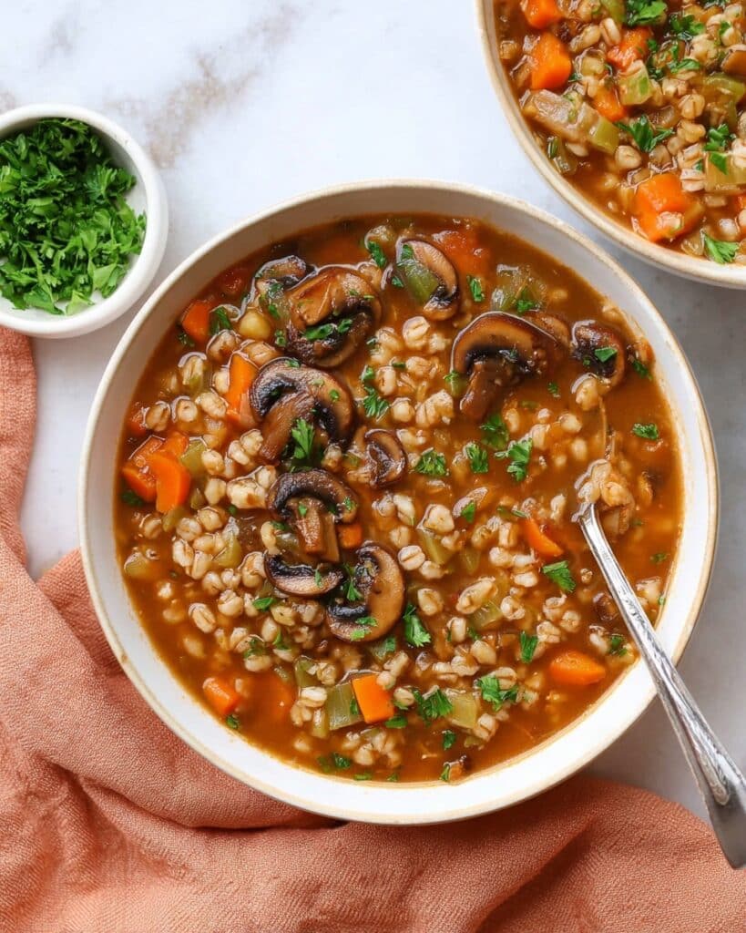 Mushroom Barley Soup Recipe