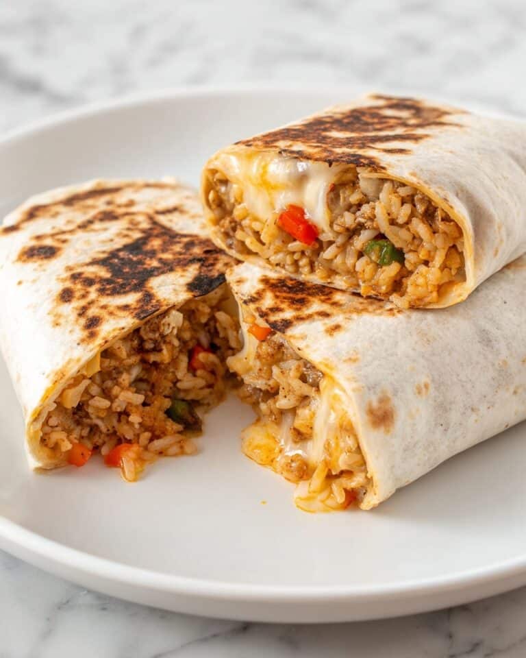 Cheesy Ground Chicken and Rice Burritos Recipe
